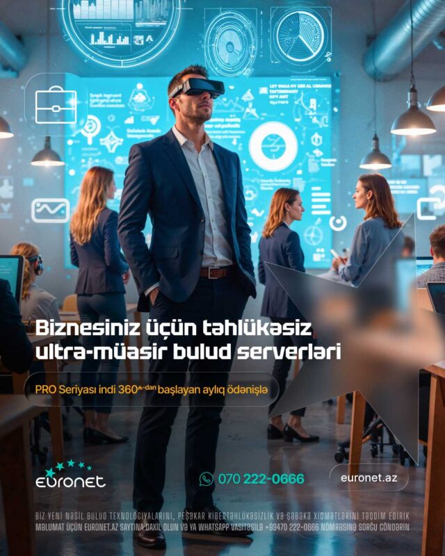 Biznesiniz üçün təhlükəsiz  ultra-müasir bulud serverləri